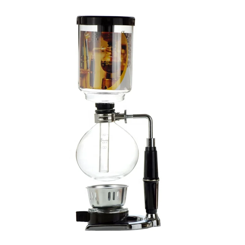 Ecocoffee Syphon Coffee Maker Machine Filter 3 5 Cups Siphon Pots Kettle Pot Set Tea Glass Vacuum Coffeemaker