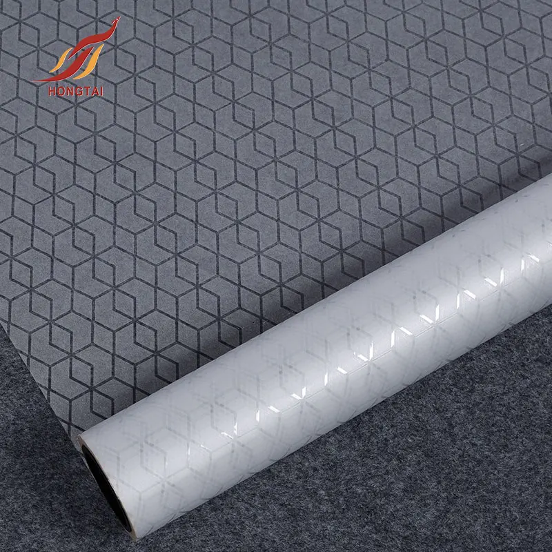 Factory price new design 4ft glass film glitter window sticker glass decoration