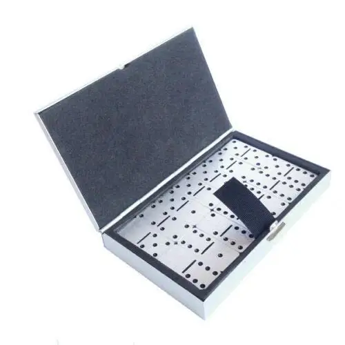 Portable Travel Mini Domino Metal Domino Aluminum Domino