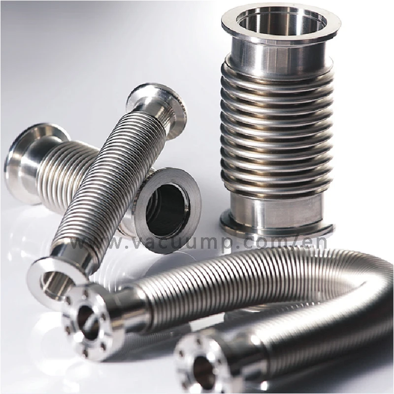 
ISO KF25 Stainless Steel Metal Thin Wall Flexible Expansion Compressible Vacuum flange pipe Bellows 