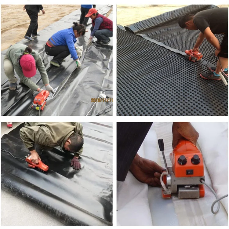 HDPE Geomembrane pond liner sheet Welding Machine