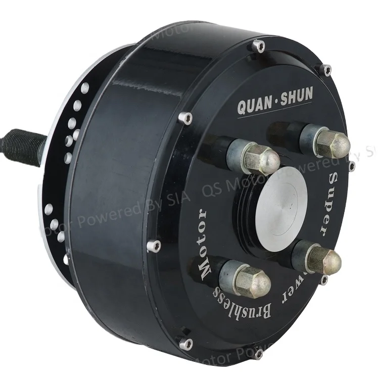 1000W - 3000W 205 brushless dc electric car singhle shaft wheel hub motor for sale