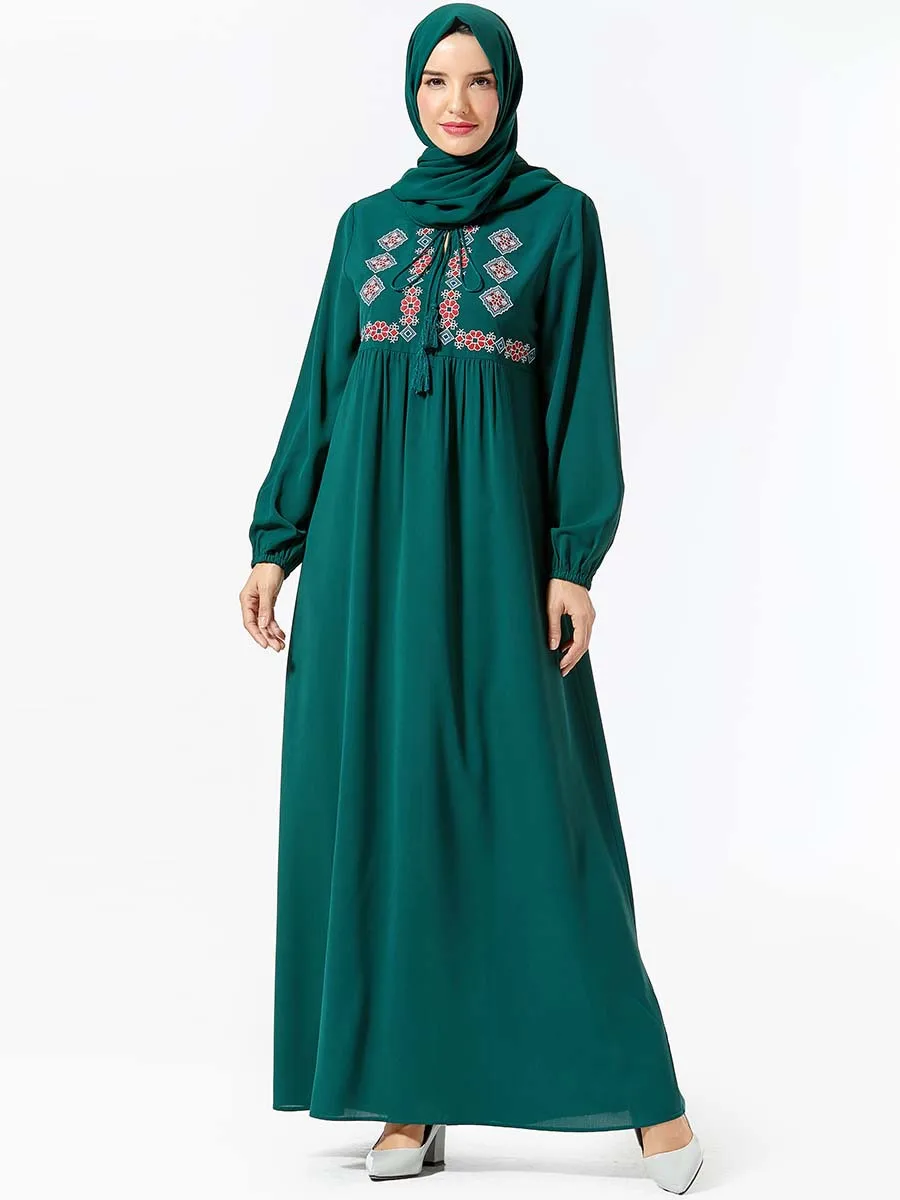 Abaya Fashion Muslim Woman Maxi Turkish Clothes Dresses For Arabic Women Muslim Dress 2020 Pakistan Burka Women-burqa (No Scarf)