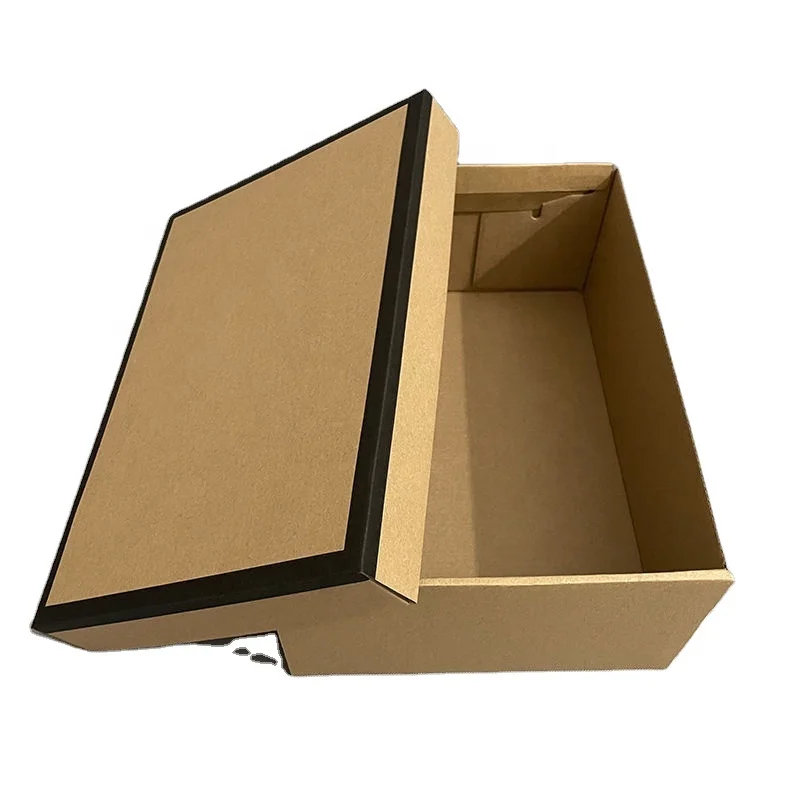 Luxury Lid and Based Box Wholesale Corrugated Cardboard Shoe Packaging Box Empty Shoes Packaging Custom Logo