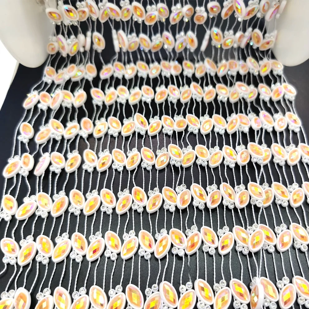 S137 Новое поступление, прозрачная сетчатая ткань, отделка стразами, Алмазная сетка, отделка стразами для изготовления ювелирных изделий