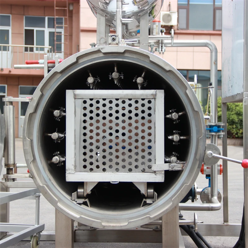 Water spray retort sterilizer/Dairy milk pasteurization machine