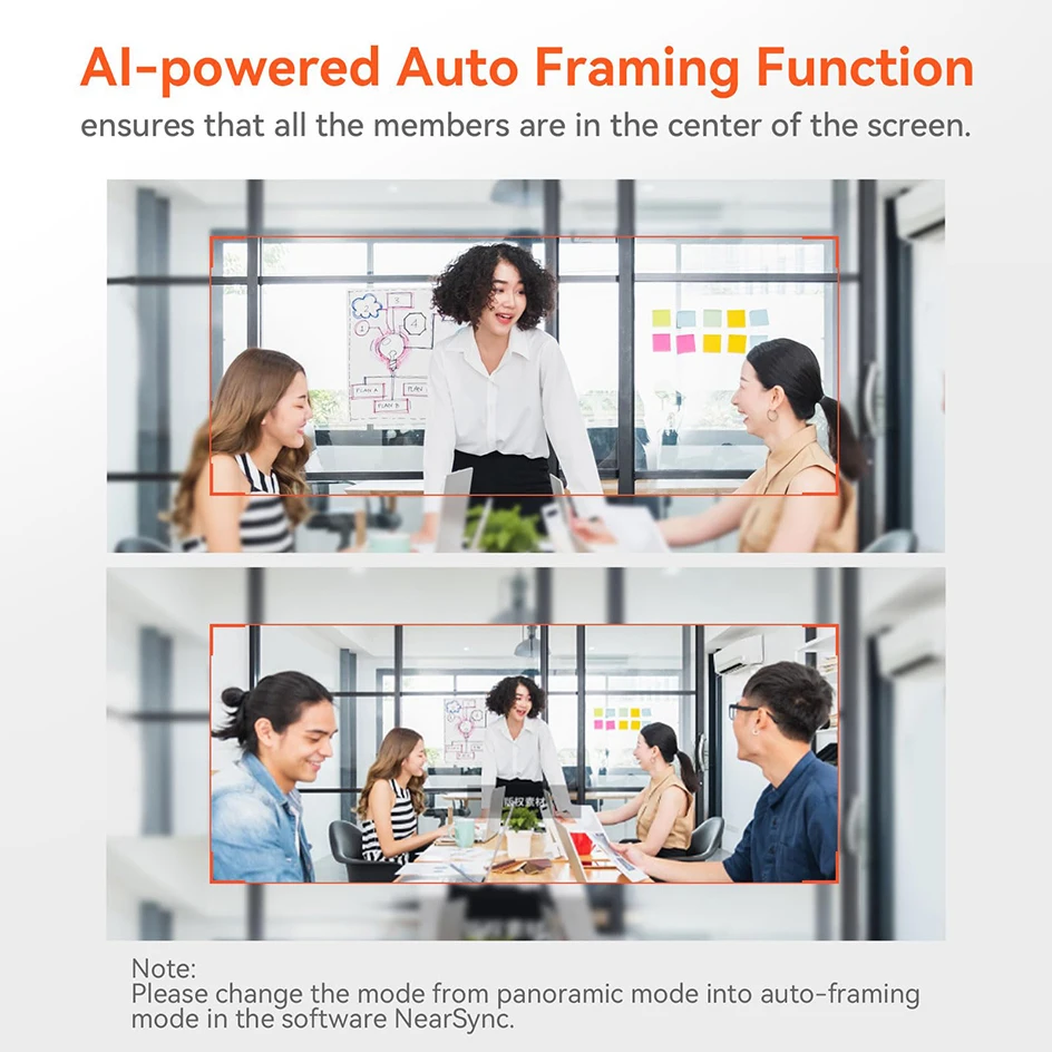 Nuroum 4K Full HD Webcam Ai Noise Canceling Auto Farming Web Camera for PC & Laptop Video Conference System