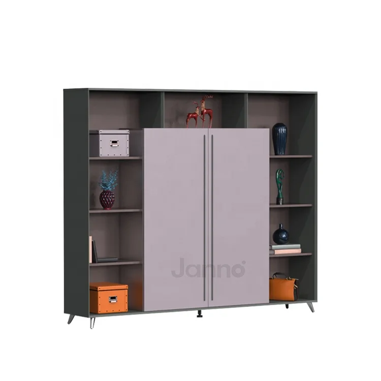 High Quality Mdf Bedroom Storage Cabinet with Drawers Office Two Door File Buffet Living Room