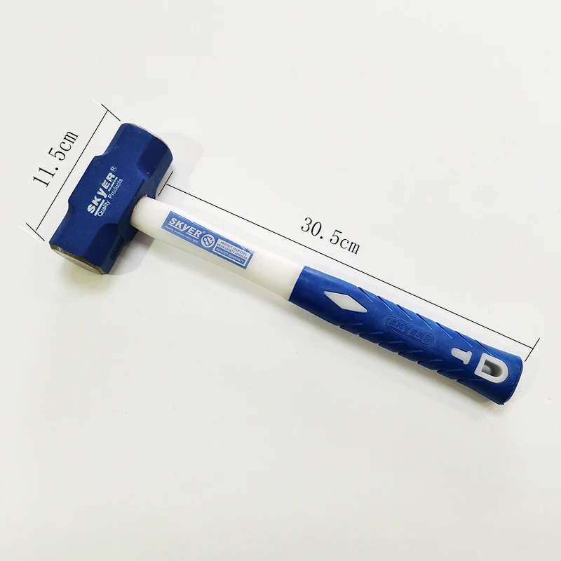 3LB White and blue fish scale handle fiberglass handle USA style sledge hammer