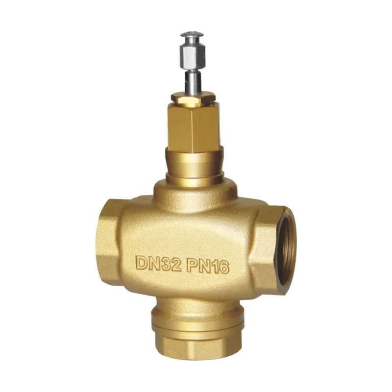 Hvac Control 1.6MPa Motorised Electric Solenoid Modulating Brass Globe Control Valve
