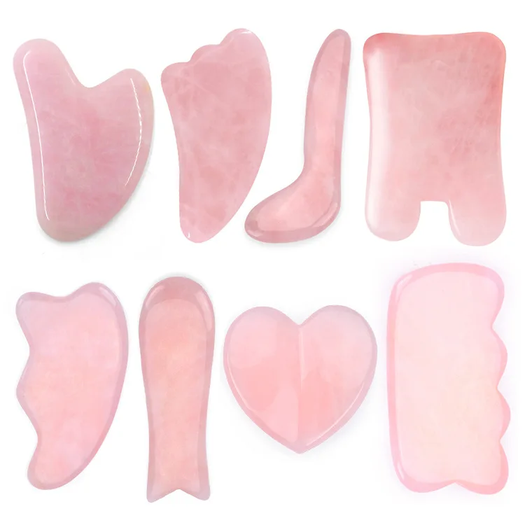 customize felt case for guasha stone Pink facial tool gua sha board
