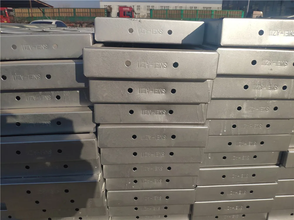 Pre Galvanized Metal Scaffold Plank 3meter Specification Metal Plank Platforms Boards For Scaffolding
