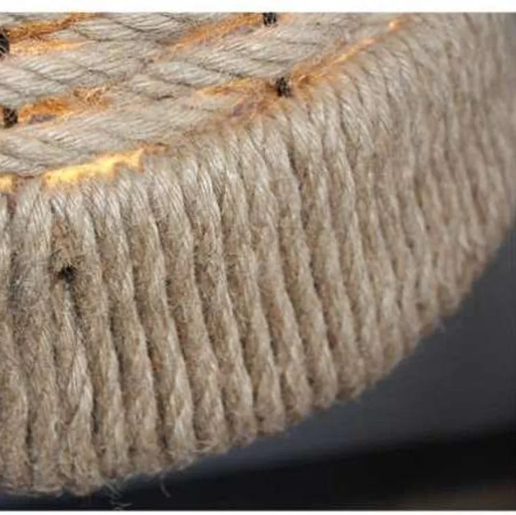 Ancient European retro style linen lamp bar restaurant metal hemp rope chandelier