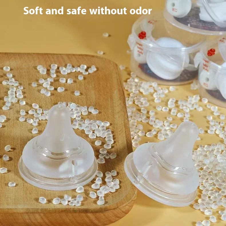 Prevent Colic Anti Choking Suit for Pigeon 5.0cm Food Grade Silicone Wide Mouth Milk Bottle Baby Nipple Feeding Pacifier