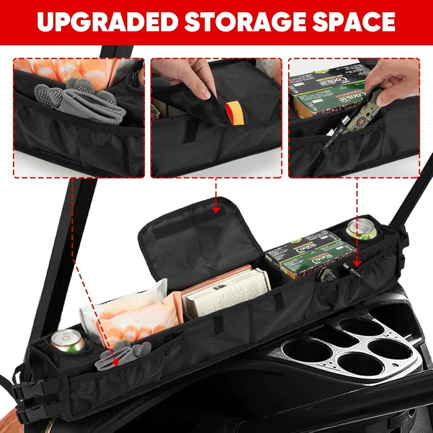 Golf cart front storage basket  storage rack Golf bag cart accessories frame  Latest Design Fordable Golf Car Trunk Accessory