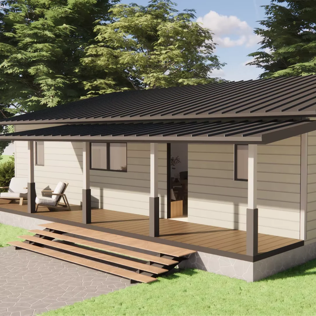 Modern Mobile Home Solution Prefabricated 20ft & 40ft Container House Expandable Wooden & Steel Courtyard Villa