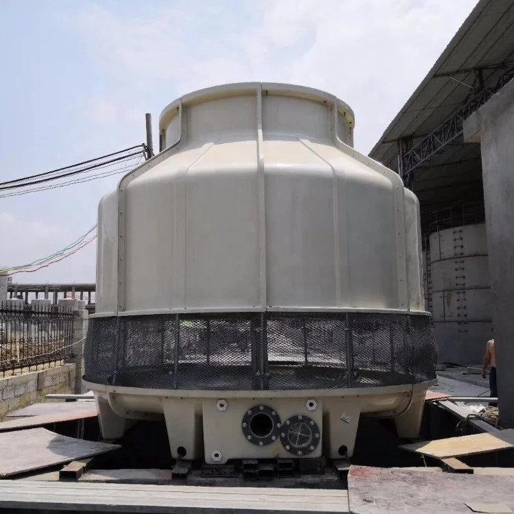 100T PVC heat dissipation films Industrial refrigeration Round Cooling Tower