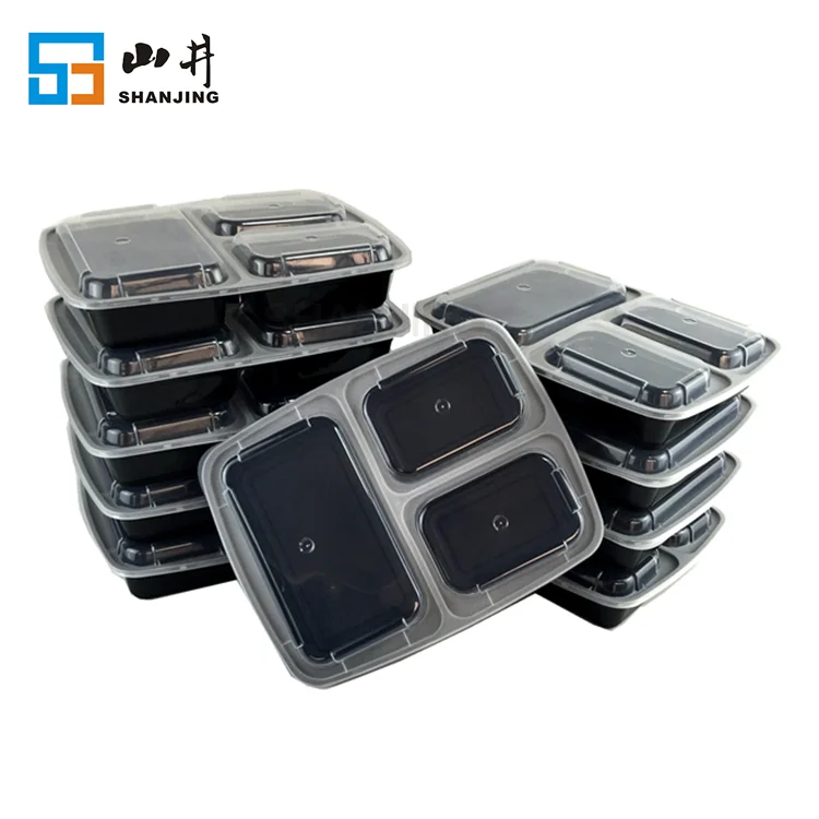 3 Compartment Hot Food Delivery Containers,Deli Food Containers Reusable Microwave Dishwasher safe