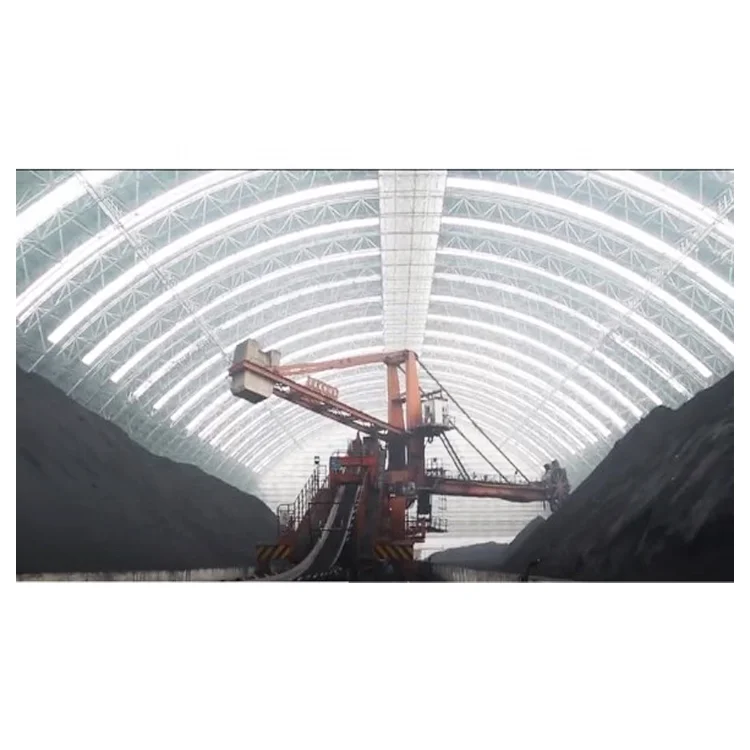 Xuzhou LF-BJMB Steel Dome Structure Industry Warehouse arch coal shed