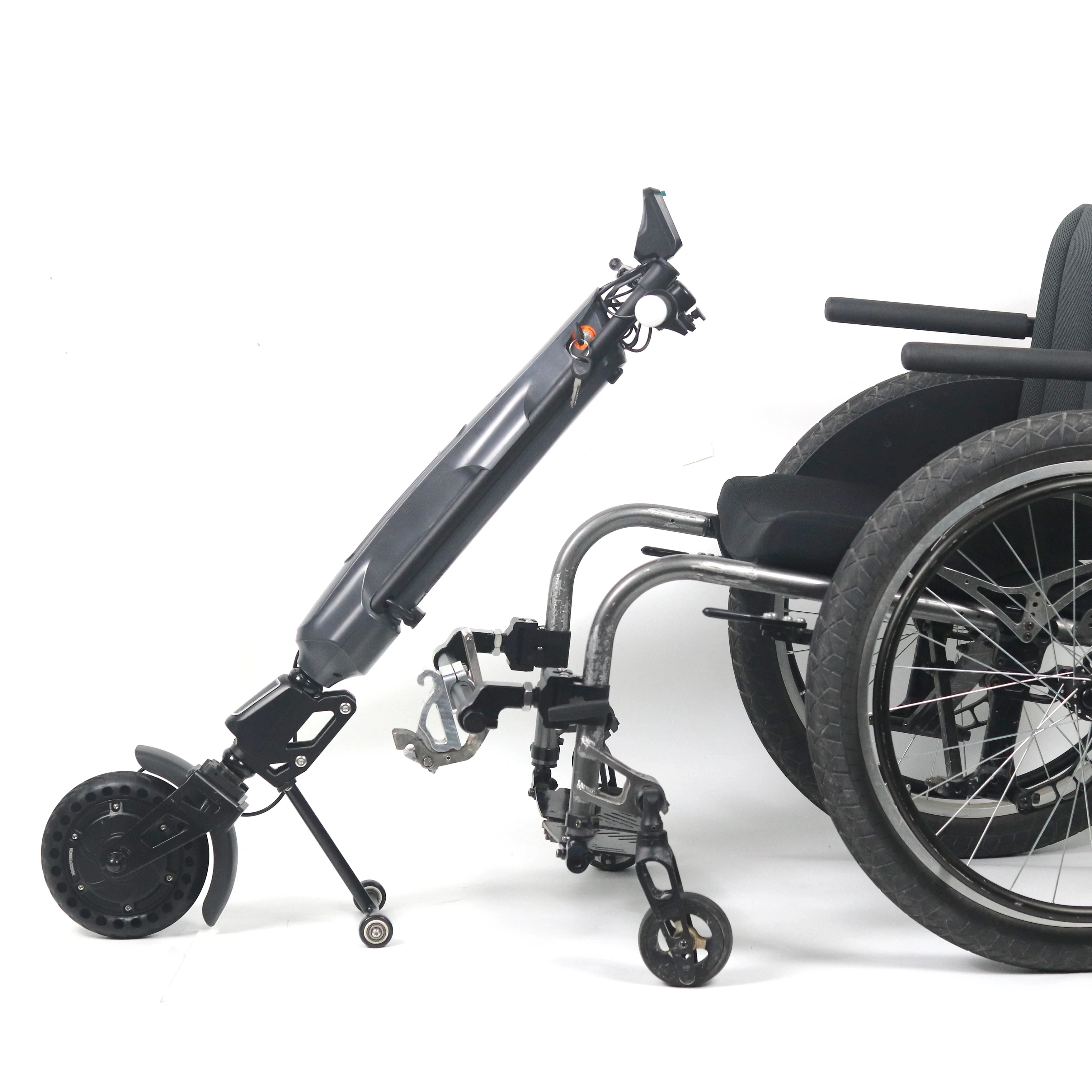 Fork suspension wheelchair handcycle handbike wheelchair trike wheelchair tractor with 36V 7.8AH Lithium Battery 8inch