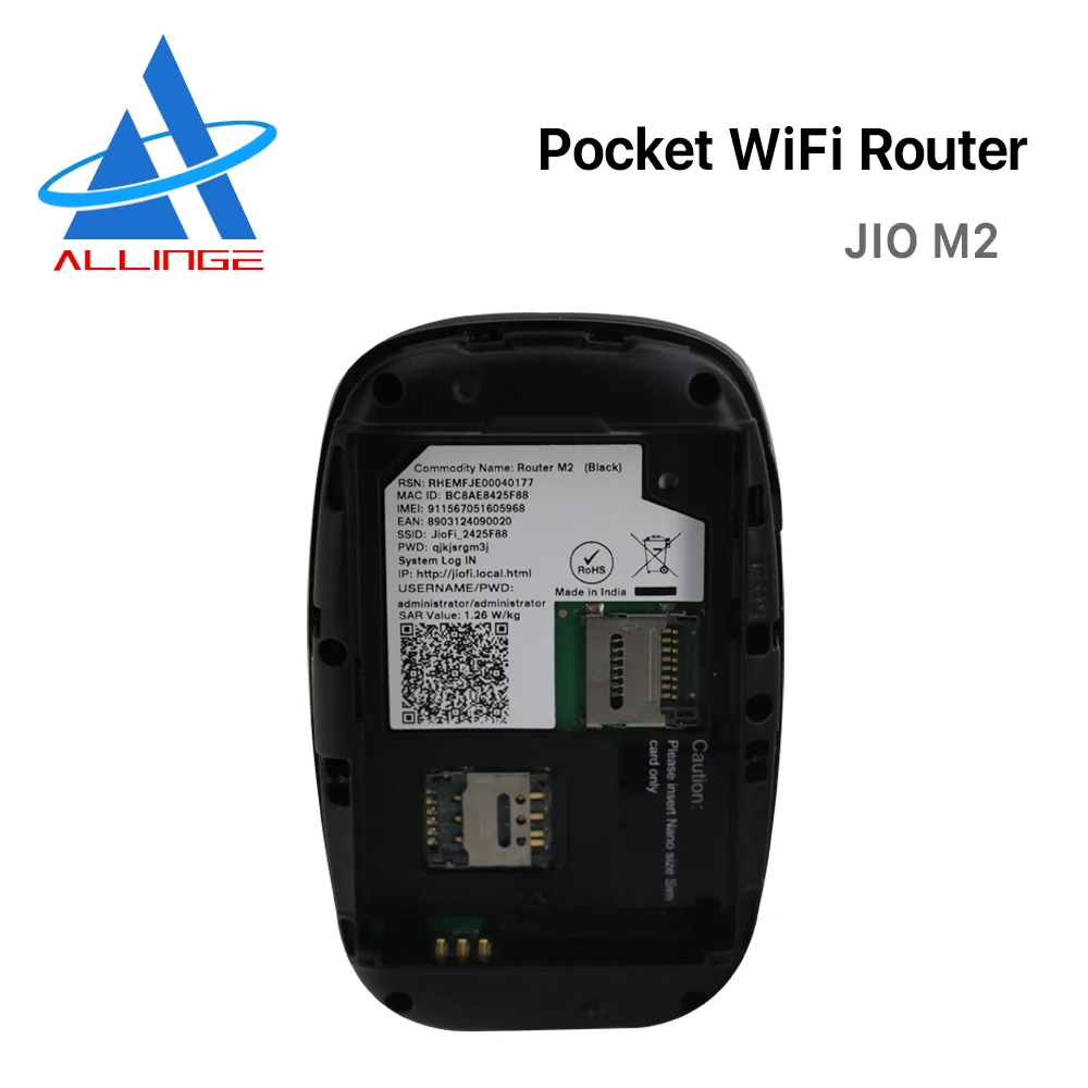ALLINGE DRD314 Portable Hotspot M2 4G Industrial Router Router Wifi 4G With Sim Card