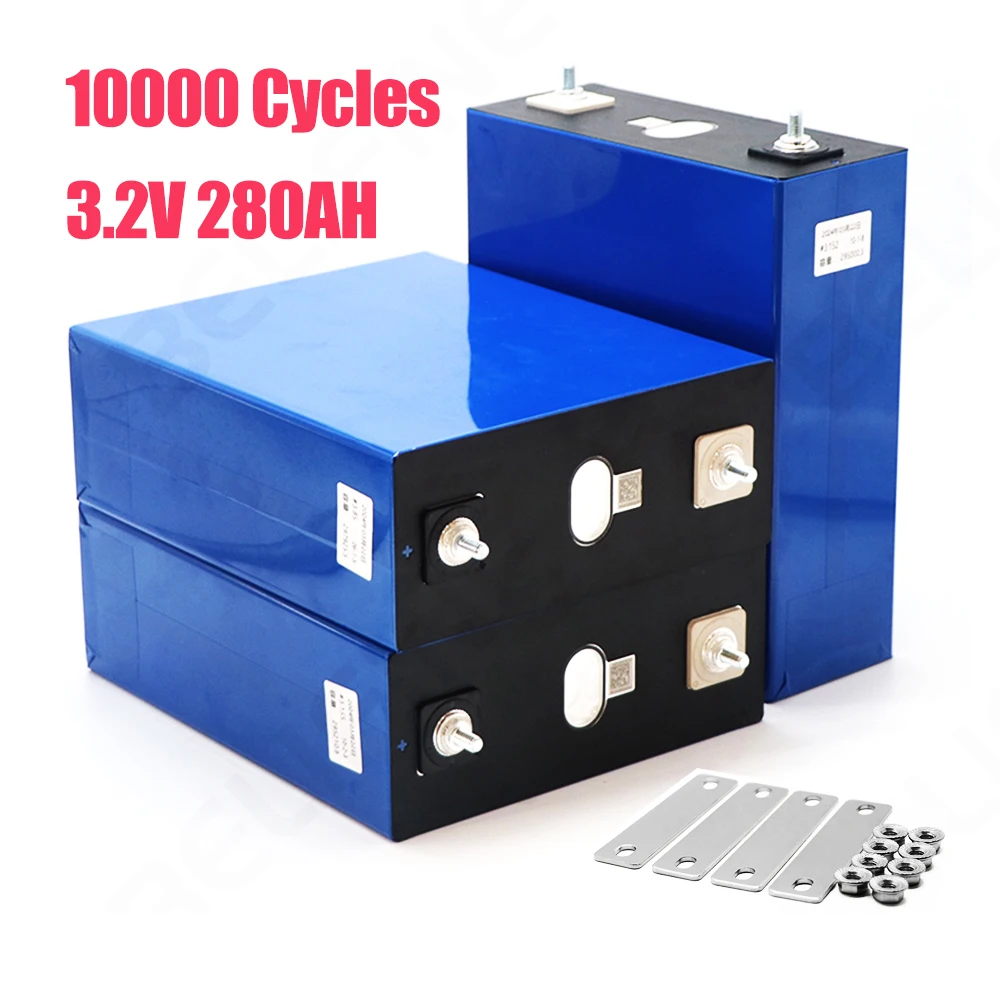 Grade A Hithium 280ah Solar Lithium Ion Battery Prismatic 3.2V Lifepo4 280Ah For 12V/24V/48V Solar Battery Power Supply