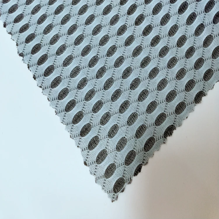 1-3mm thickness tear resistant yarn dyed 100% polyester 3d air mesh fabric for clothes chair pad car