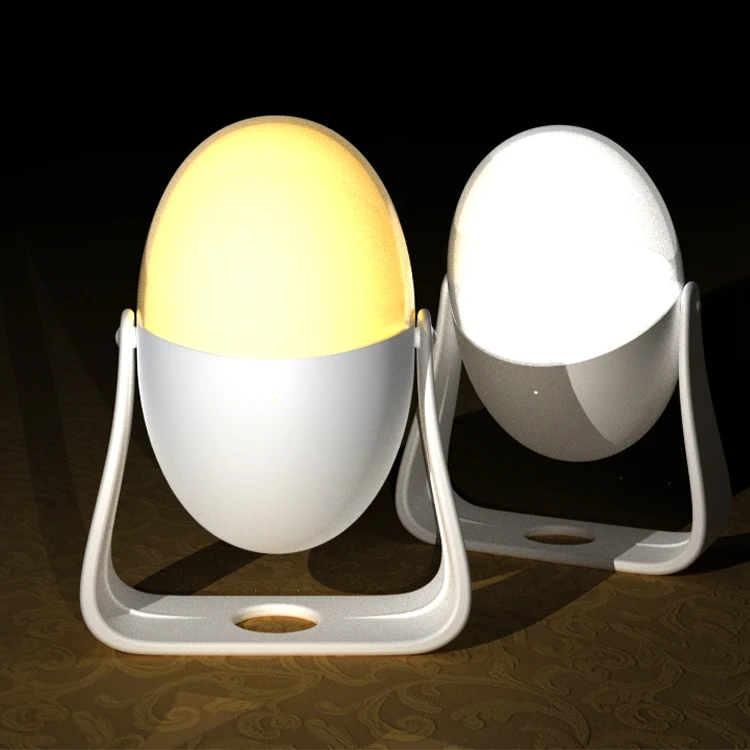 New Year Design Amazon Hot Sale White Geometry Lamp Portable Intelligent Touch Control Feeding Baby Night Hanging Wall Light LED