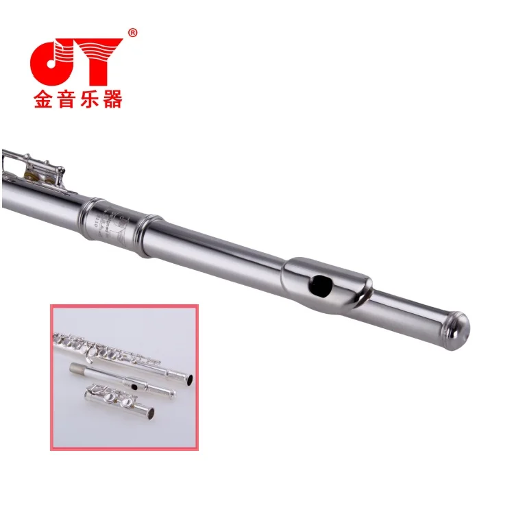 Hand made vertical bass flute woodwind instrument silver plated C flute