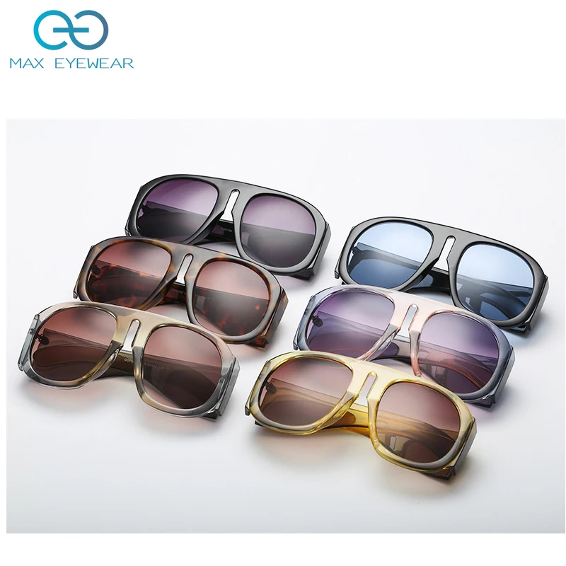 
CC1770 new black oversized visor sunglasses women multi gradient color lens aviation designers shades for sunglasses men women 