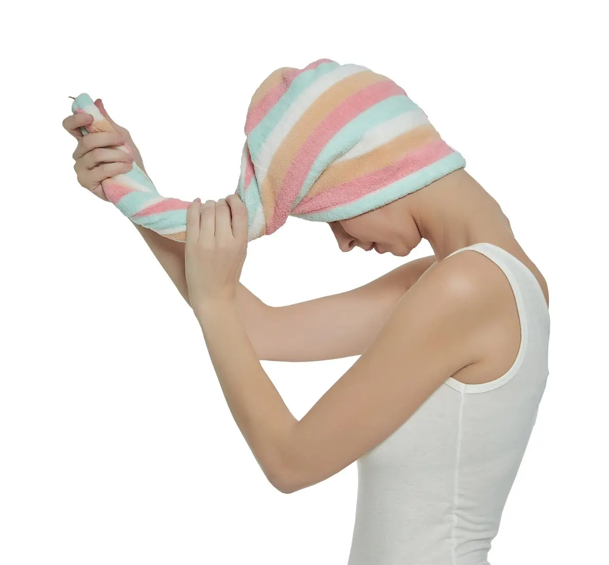 Hot Selling Microfiber Hair Dryer Cap Towel Quick Dry Magic Hair Cap Towel for Wholesale