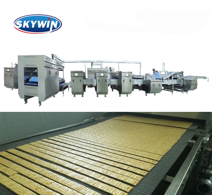Hot sale full automatic hard biscuit making machine cookies / biscuit /cracker production line biscuit making rotary cutter