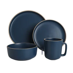 Hot Selling Ceramic Tableware Sets Western Stoneware Dinnerware Sets Porcelain Dinner Sets Supermarket Dishes & Plates