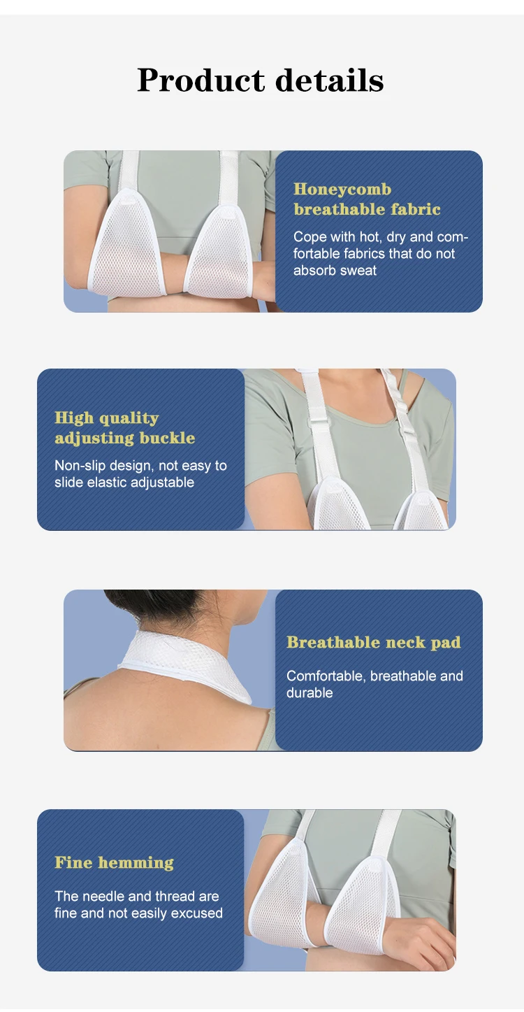 Adjustable Neoprene Breathable Arm Sling Customizable Shoulder Immobilizer Logo Immobilizer Fracture Sprain Wrist Arm Palm Guard