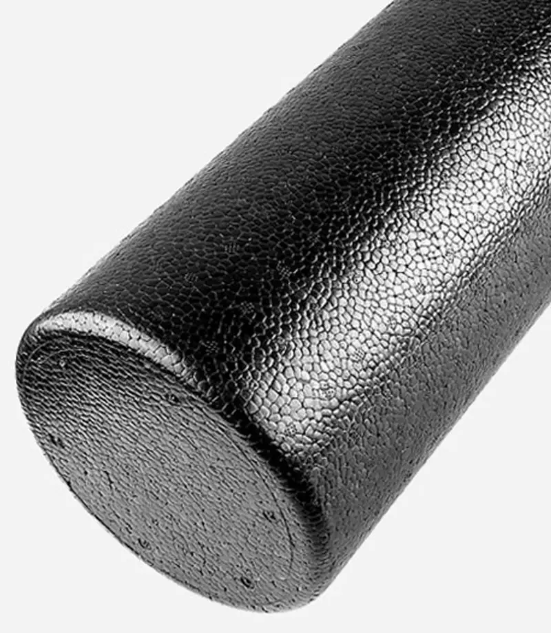 High Density Hard Fitness Pilates EPP Black Custom Logo Round Massage Yoga Foam Roller