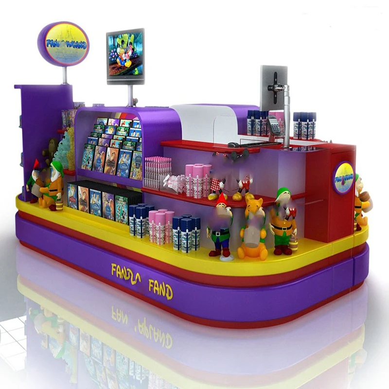 Artworld Displays Supermarket Toys Display Stands for Toys Store Colorful Toys Display Kiosk Retail Mall Gifts Display Booth