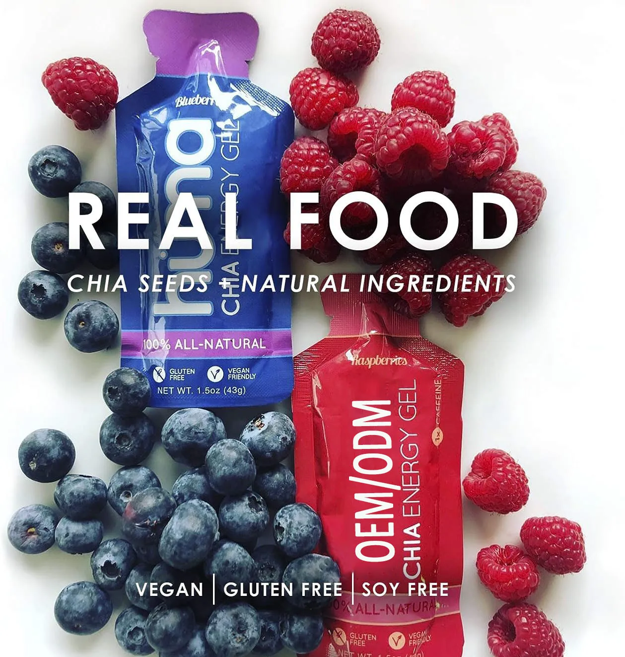 Private Label Energy Gel Energy supplement for endurance workouts for men and women