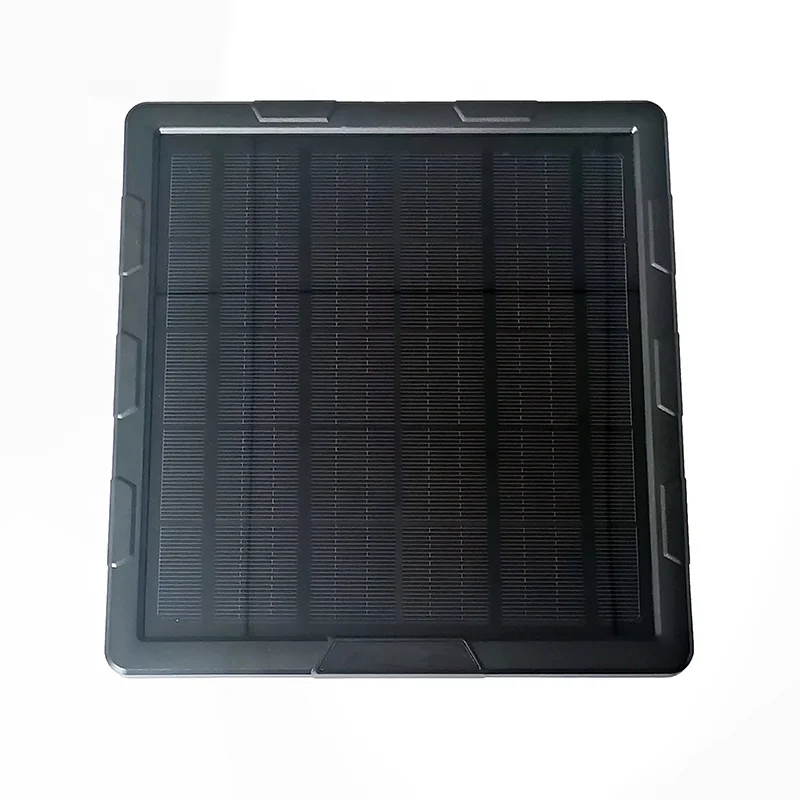 5W power bank solar panel with battery 6000mah for Security Cameras External Charging 6V 12V solar charger panel kits