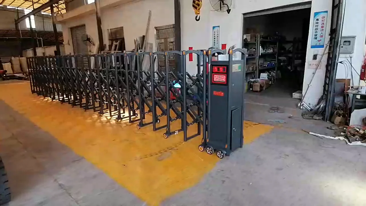 
aluminum retractable sliding garden school factory gate 