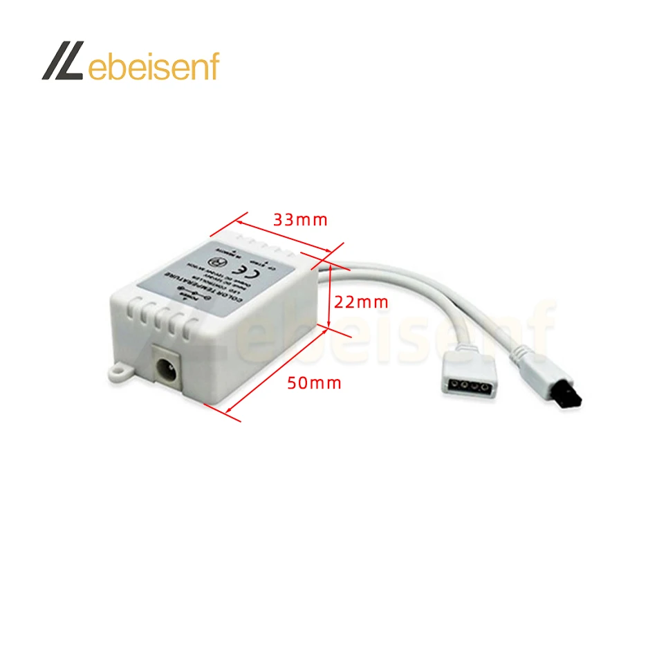 Новый двухцветный светодиодный регулятор диммера 12 В 24 6А с ИК 24-клавишным пультом дистанционного управления для 3-проводной 2-канальной 5050 2835 полосы света