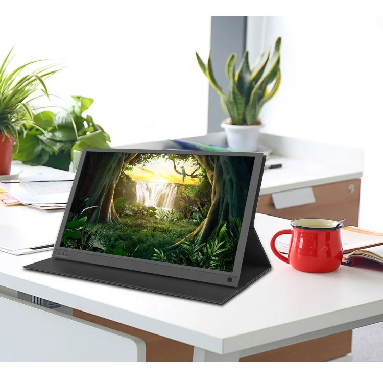 2020 NEW ARRIVAL Hot selling 1920*1080 Ultra thin 15.6 Inch HD MI LCD Monitor One Line Share Screen For Laptop/Game