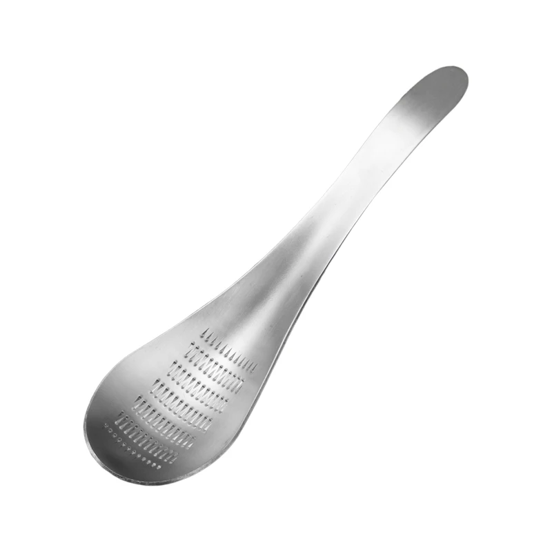 
 Кухонный инструмент, измельчитель, ложка из нержавеющей стали для имбиря, измельчитель, васаби, терка для чеснока, ложка  