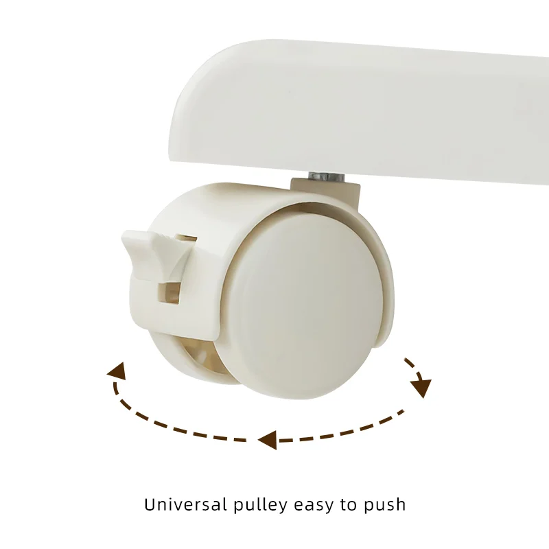 Direct from Manufacturer Five-Level Multifunctional Storage Shelf with Wheels and Drawers Plastic Bookshelf with Good Quality