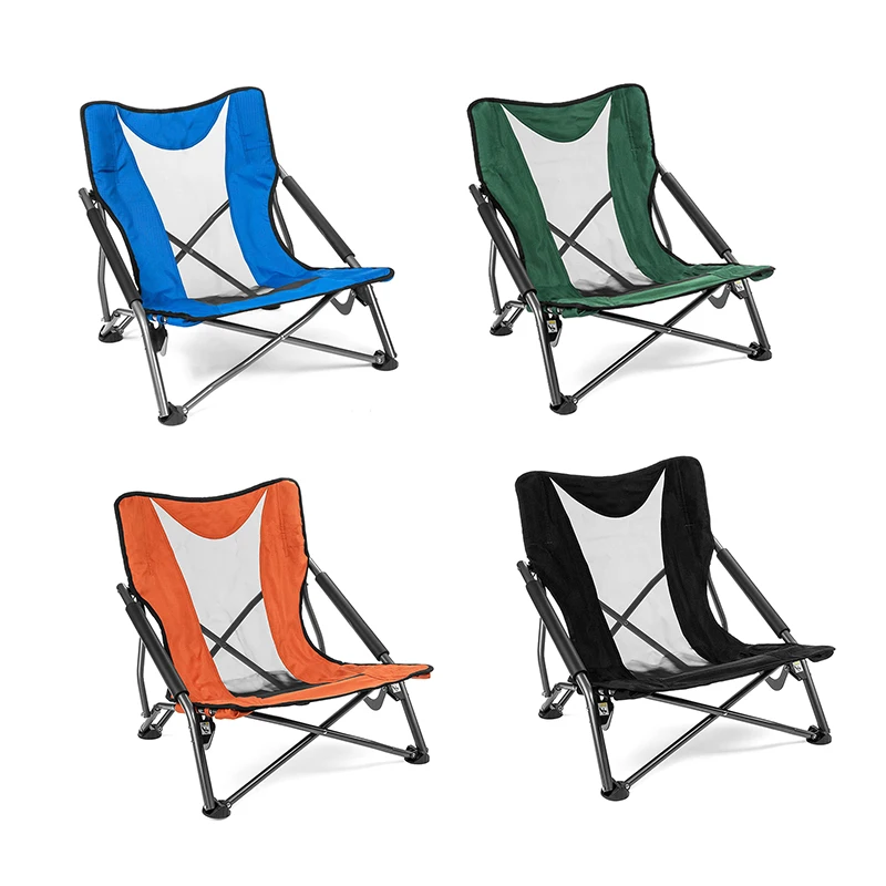 Custom Adjustable Foldable Aluminium outdoor Moon Chair Folding Beach Chair lightweight camping chair For Fishing