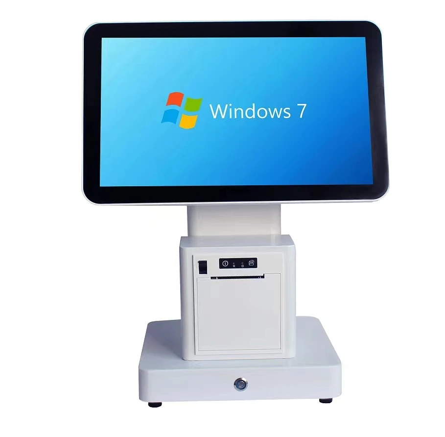 15 + 9 7 дюймов настольный сенсорный экран Windows Android Pos машина с принтом