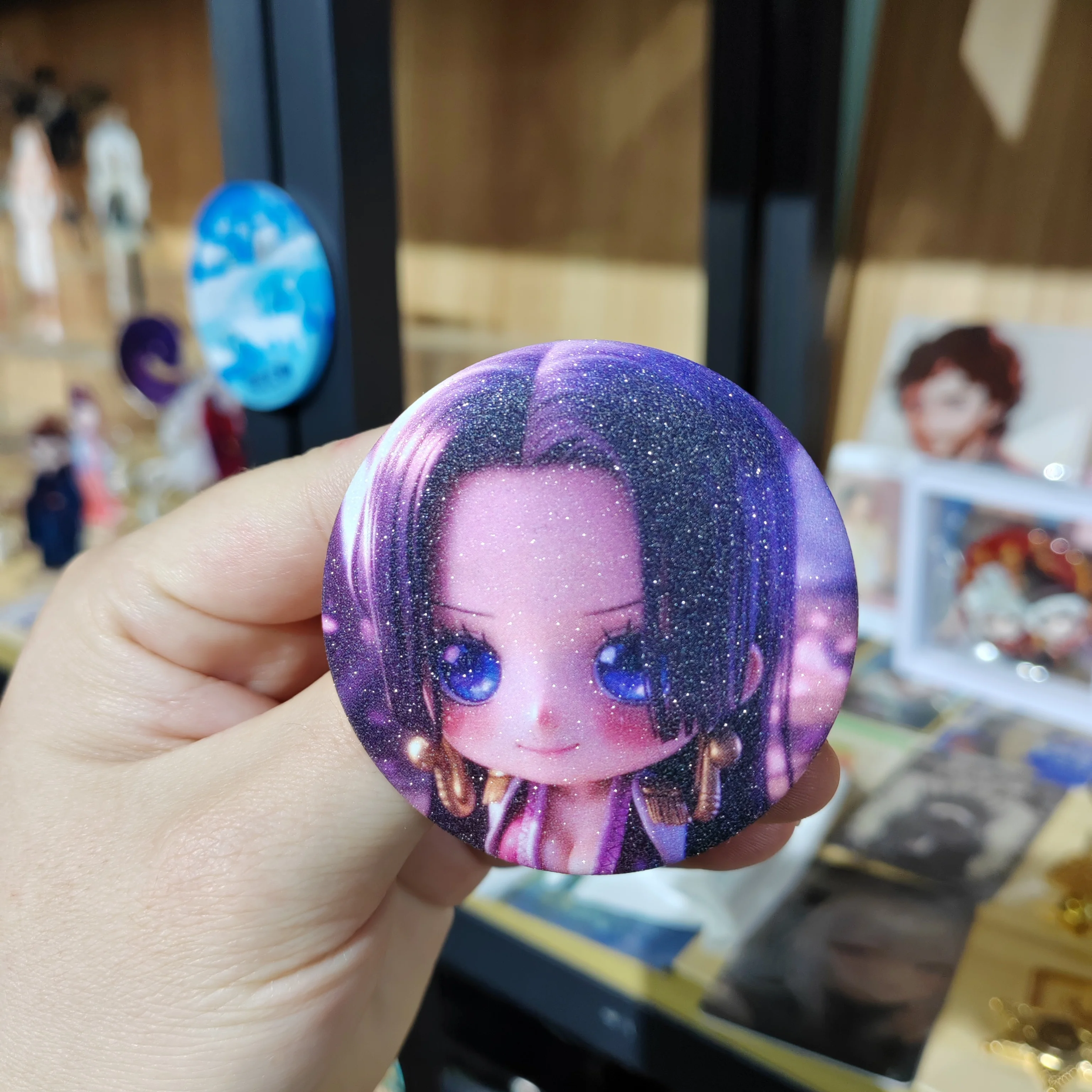Quality supplier Quadratic element round badge magnet Quantity is good at price