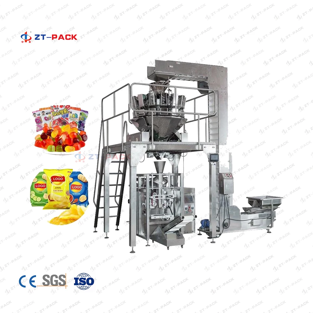 Automatic Snack Premade Filling Cookies Bean Bag Sachet Sealing Machine Snacks Salt Sugar Bag Filling Packing Machine Nuts