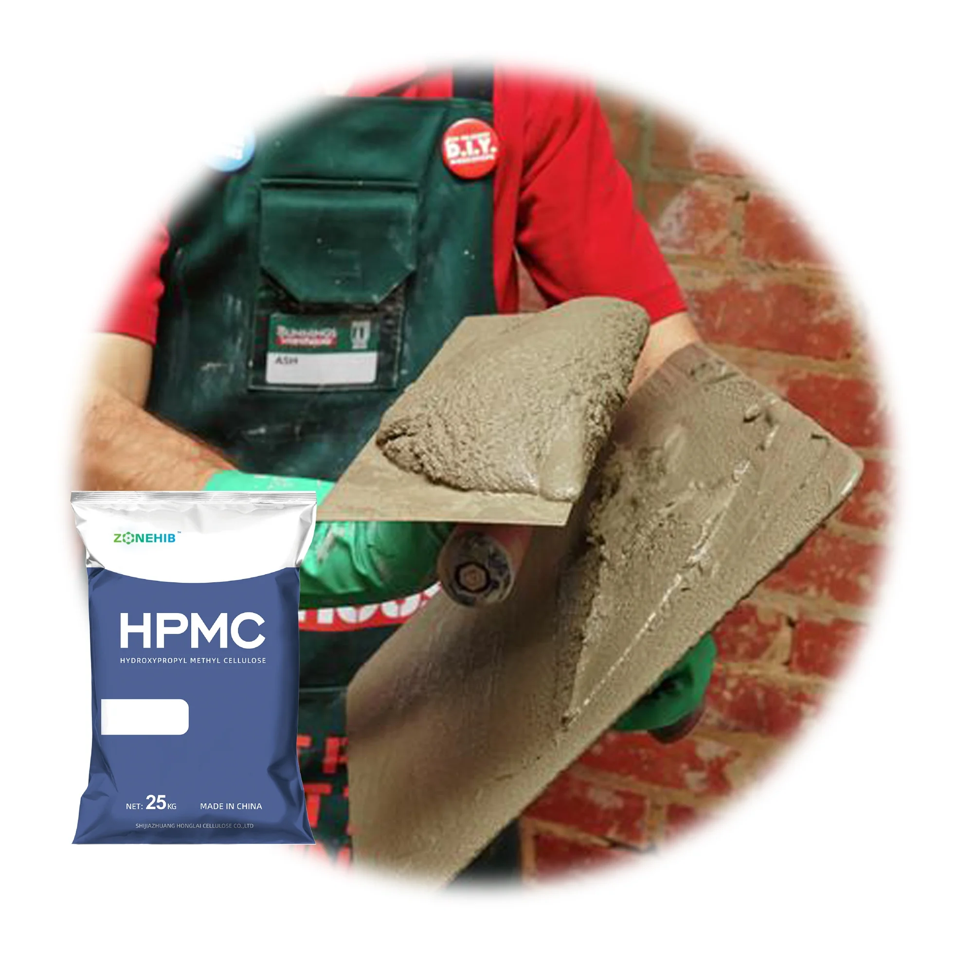 Добавки строительных химикатов увеличивают прочность на растяжение HPMC MHPC порошок для гипсового бетона