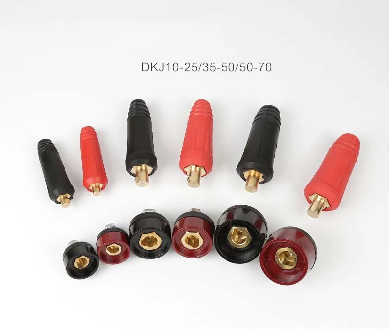 High quality Welded cable connector fast plug and socket DJK 10-25 25-50 Welding machine fittings