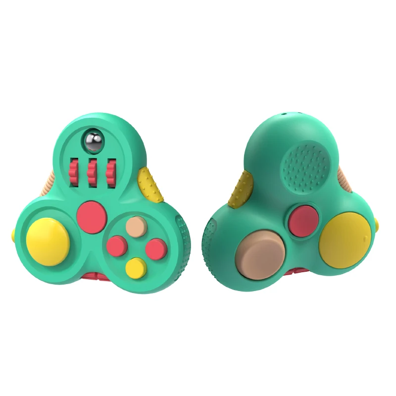 Stress reducer fingertip spiral toy firm relieve anxiety finger top toy hand flying fidget pad spinner